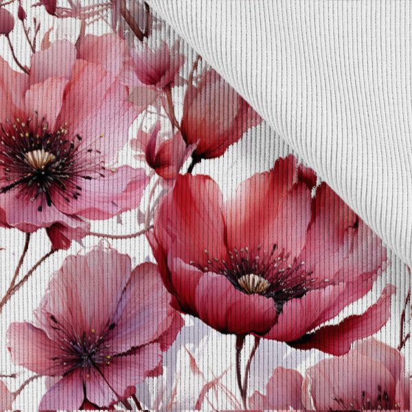 Tissu avec imprimé polyester imperméable TD/NS Beauté rose
