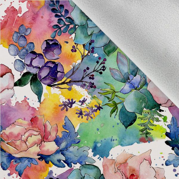 Tissu avec impression polyester imperméableTD/NS jardin coloré