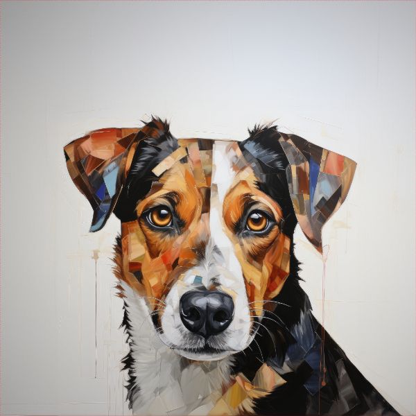 Jersey Takoy COUPON 75x75cm Jack Russell Terrier