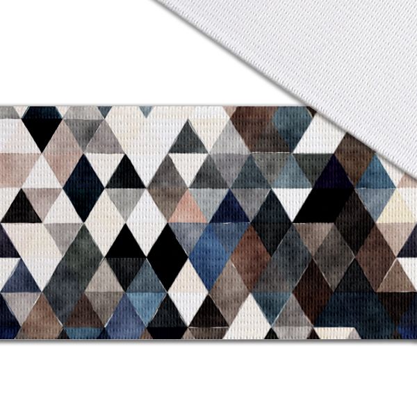 Tissu avec impression polyester imperméable TD/NS triangle bleu