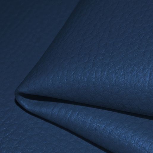 Tissu éco cuir (simili cuir) couleur bleu foncé ES17