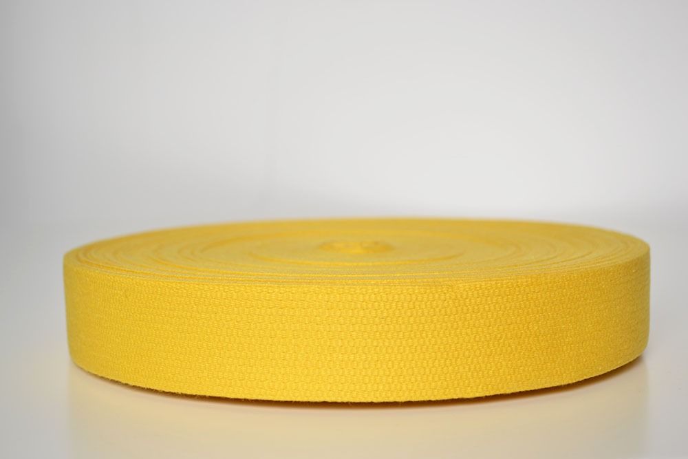 Sangle coton 3 cm jaune