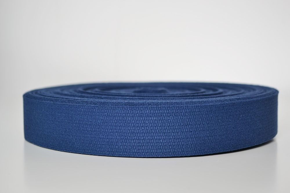Sangle coton 3 cm bleu