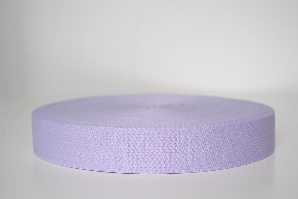 Sangle coton 3 cm violet clair