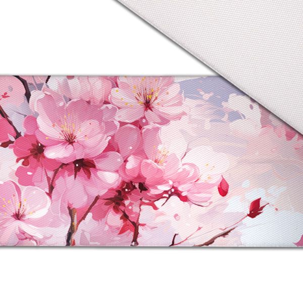 Tissu imprimé polyester imperméable TD/NS fleur de cerisier