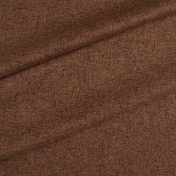 Tissu d'ameublement aspect laineux BAKU brun foncé