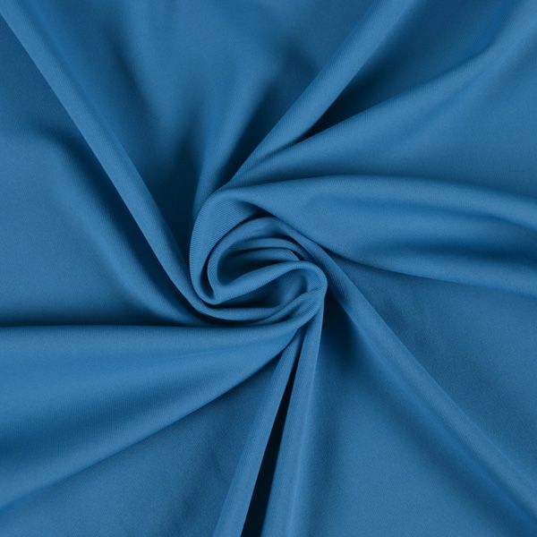 Tissu mat pour maillot de bain, vêtements fitness bleu