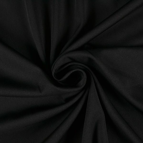 Tissu mat pour maillot de bain, vêtements fitness noir