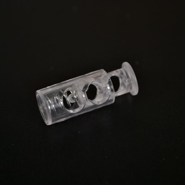 Arrêt cordon plastique 5 mm lot de 10 pcs - transparent
