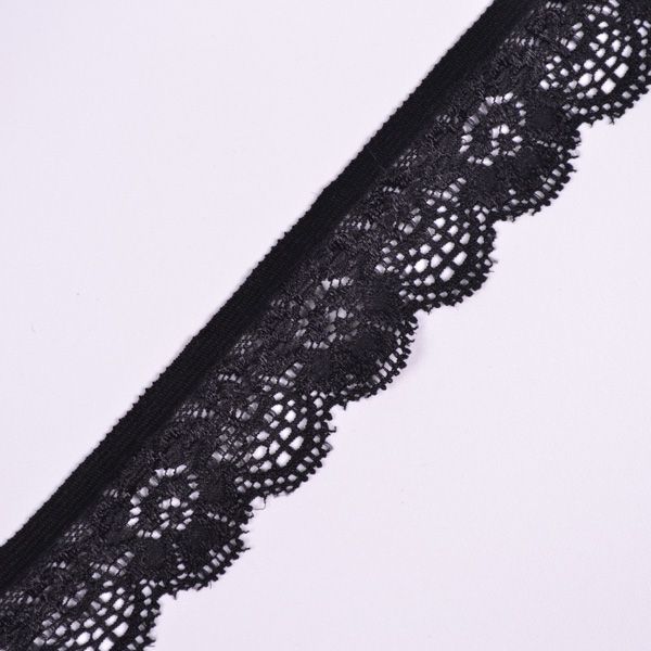 Élastique lingerie noir 2,5 cm