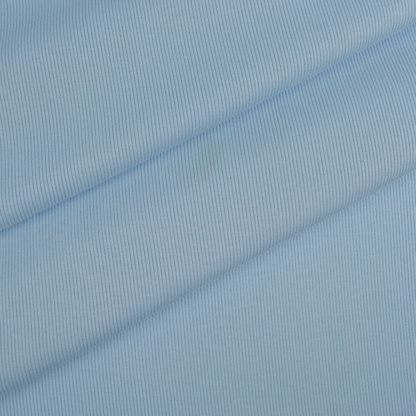 Tissu jersey côtelé confectionné  OSKAR baby blue