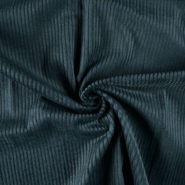 Tissu velours côtelé coton verte foncé