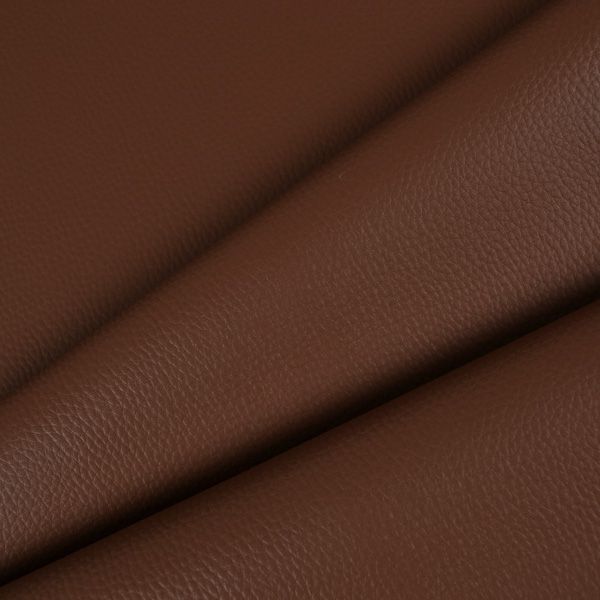 Tissu cuir eco (simili cuir) couleur marron foncé