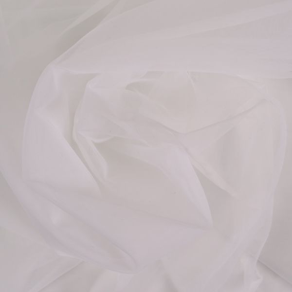 Tulle élastique Bari (pour corsets et hauts de robes)- blanc 