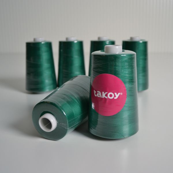 Overlock/coverlock Fil de polyester TKY 5000- vert foncé