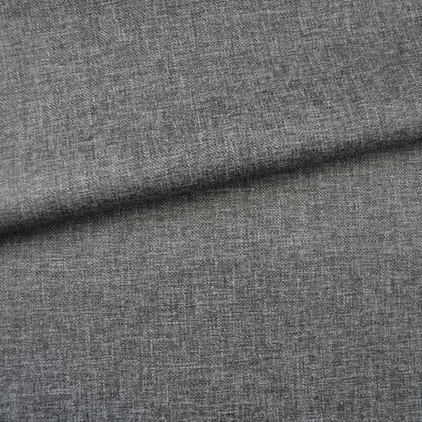 Tissu polyester imperméable gris foncé chiné