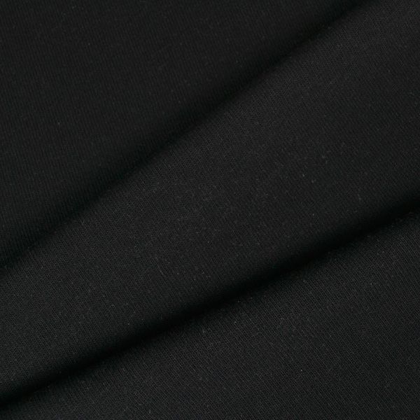 Jersey pour pull 100% coton noir