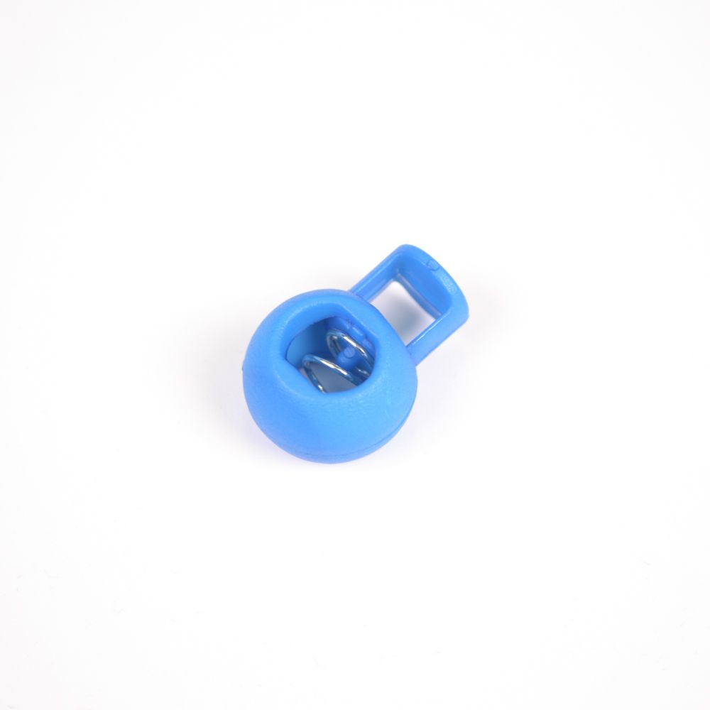 Arrêt cordon boule plastique 9 mm lot de 10 pcs - bleu de France