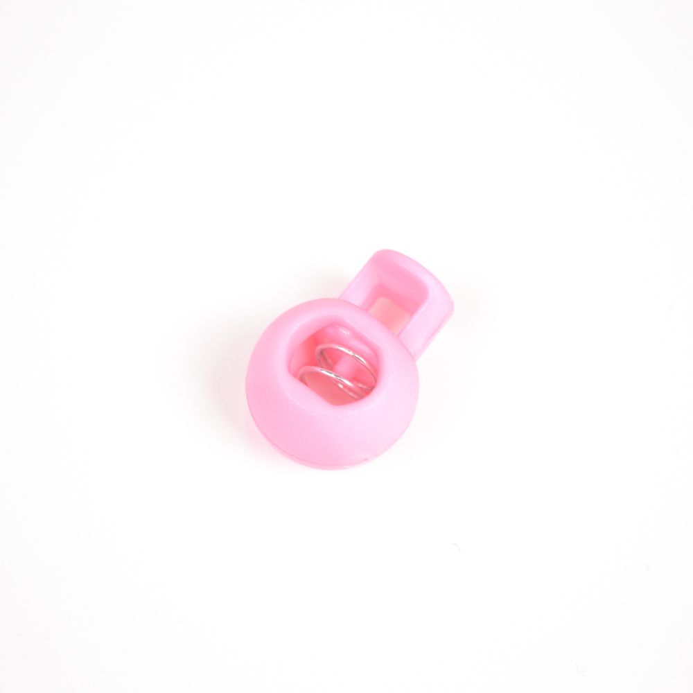 Arrêt cordon boule plastique 9 mm lot de 10 pcs - rose clair