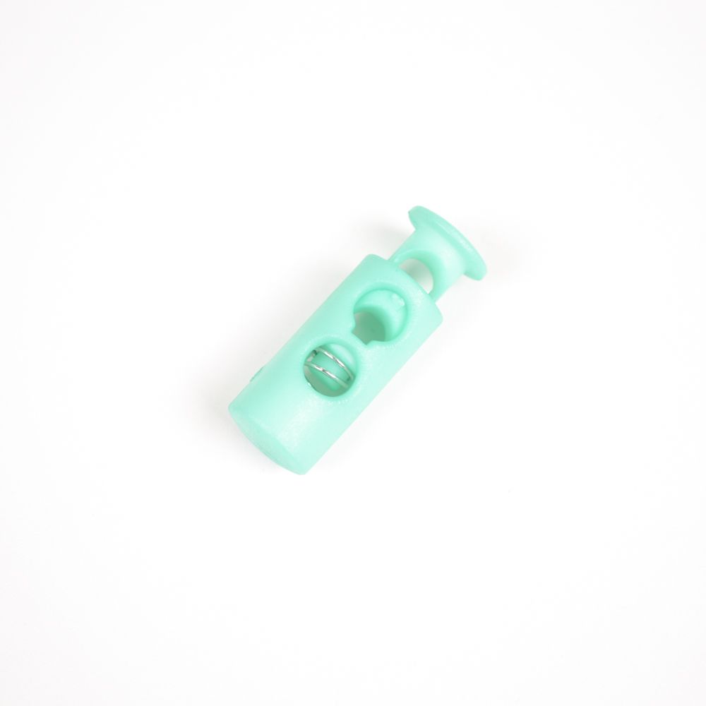 Arrêt cordon plastique 5 mm lot de 10 pcs - vert pastel