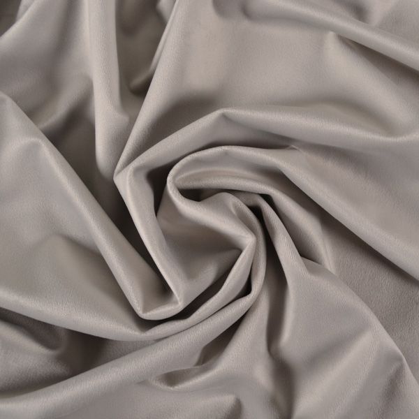 Tissu velours/velvet Doris gris clair