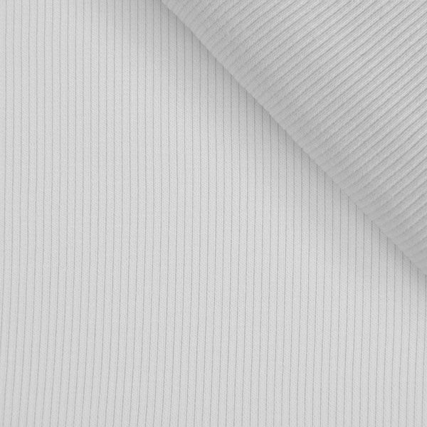 Tissu jersey côtelé confectionné  OSKAR blanc № 1