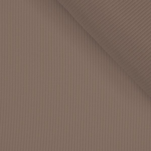 Tissu jersey bord côte tubulaire RIB OSKAR beige foncé № 65