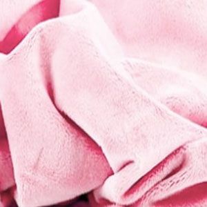 Tissu minky lisse premium 380g rose clair
