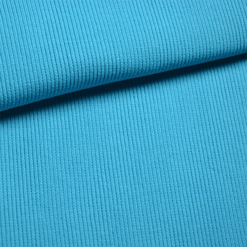 Tissu jersey bord côte tubulaire RIB OSKAR turquoise № 14