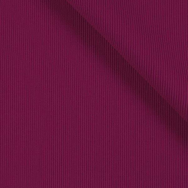 Tissu jersey bord côte tubulaire OSKAR amarante № 60