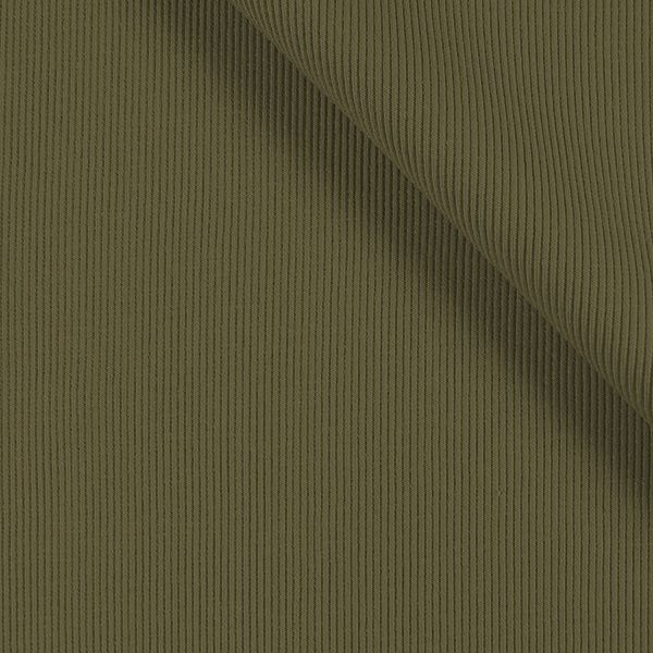 Tissu jersey bord côte tubulaire RIB OSKAR olive № 13
