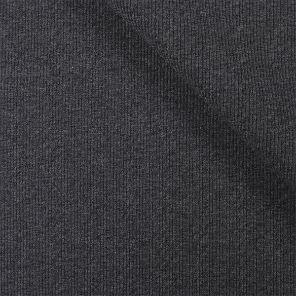 Tissu jersey bord côte tubulaire RIB OSKAR gris foncé melange № 8