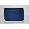 Cordon de coton tressé bleu 5 mm premium