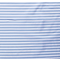 Tissu jersey 1cm bande blanc-bleu clair