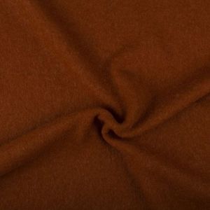 Tissu manteau de laine terracota