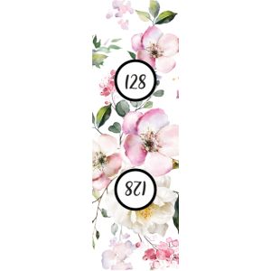 Étiquette taille vêtements lot de 10 pcs -  fleurs d'été 128