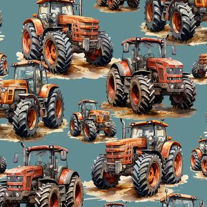 Tissu sweat Milano 150cm tracteur rouge