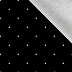 Tissu softshell hiver - points blancs 4mm sur noir