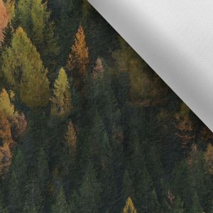 Tissu imprimé polyester imperméable TD/NS peinture forêt