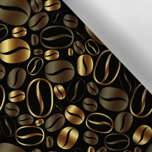 Tissu avec impression polyester imperméableTD/NS grain de café d´or