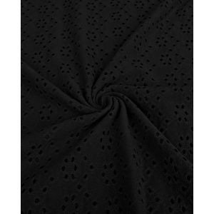 Broderie anglaise jersey noir