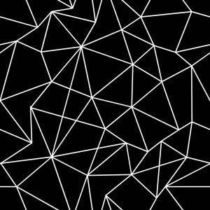 Tissu maillot de bain recyclé (fibre à partir de bouteille PET)- motif géométric Nola noir