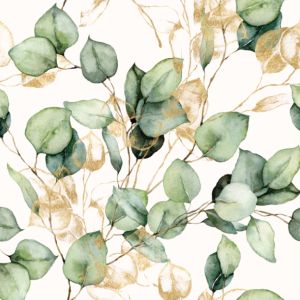 Chiffon lisse/ silky eucalyptus blanc