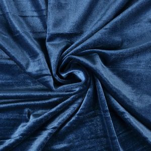 2ème classe - Tissu velours premium élastique bleu
