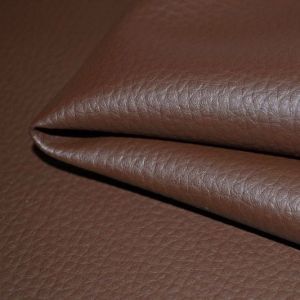 Tissu cuir eco (simili cuir) couleur brun foncé D-2