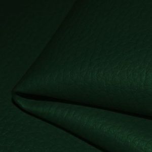 Tissu cuir eco (simili cuir) couleur verte foncé