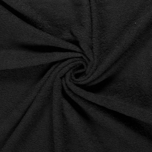 Tissu éponge de coton noir