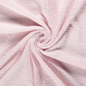 Tissu éponge de coton rose clair