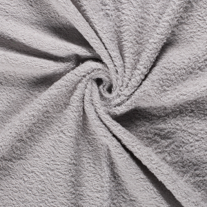 Tissu éponge de coton gris clair