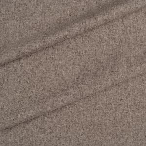 Tissu d'ameublement aspect laineux BAKU brun gris